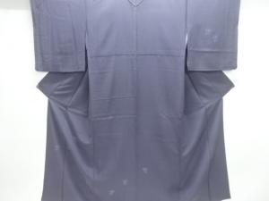 相良刺繍橘模様一ツ紋付け下げ色無地着物